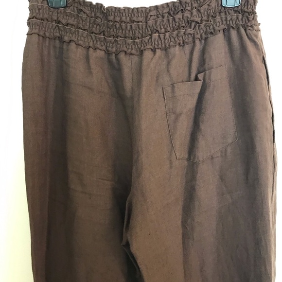 BCBG MaxAzria Linen Wide Leg Pants - Picture 4 of 7